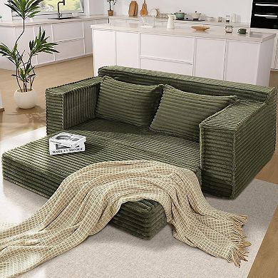 Convertible Sofa Bed, Boneless Couch Bed, Loveseat Sleeper Sofa, for Living Room Bedroom