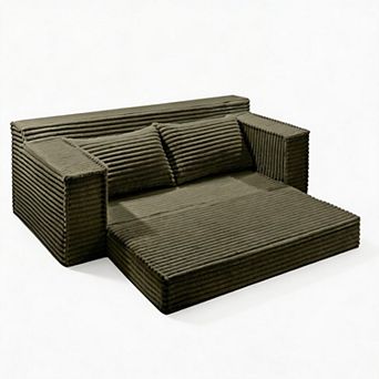 Convertible Sofa Bed, Boneless Couch Bed, Loveseat Sleeper Sofa, for Living Room Bedroom