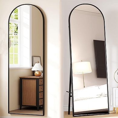 Arched Full Body Mirror Floor Mirror Wall Mounted