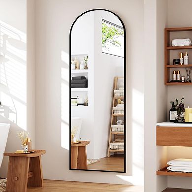 Arched Full Body Mirror Floor Mirror Wall Mounted