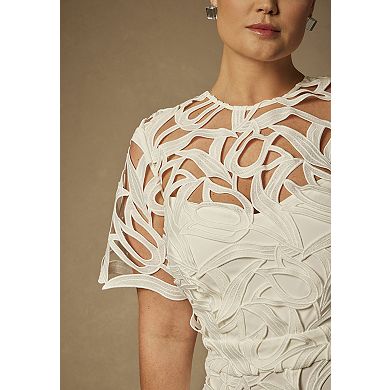 ELOQUII Women's Plus Size Short-Sleeve Lace Jumpsuit