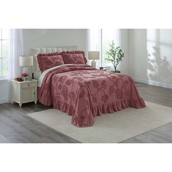 BrylaneHome Garden Ruffle Bedspread Set