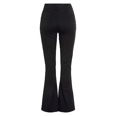 Lascana Women's Button Detail Flare Jeans