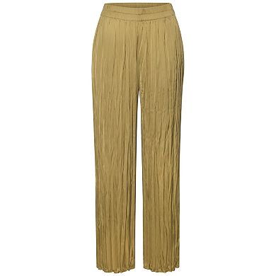 Lascana Women's Flowy Textured Pull On Pants