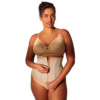 Secret Solutions Women's Plus Size Firm Flex Zip Corset Waist