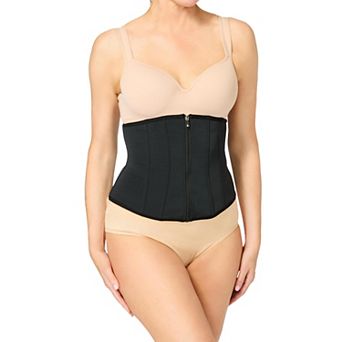 Secret Solutions Women's Plus Size Firm Flex Zip Corset Waist