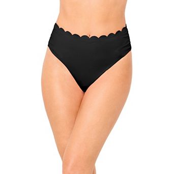Swimsuits for All Women's Scallop Trim Swim Brief