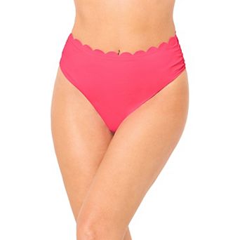 Swimsuits for All Women's Scallop Trim Swim Brief