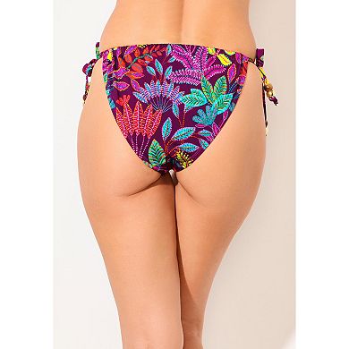 Swimsuits for All Women's Beaded Side Tie Swim Brief