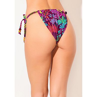 Swimsuits for All Women's Beaded Side Tie Swim Brief