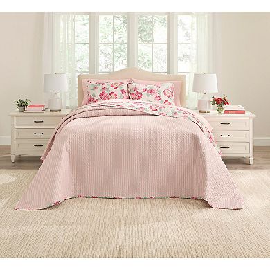 BrylaneHome BH Studio Pastel Reversible Bedspread