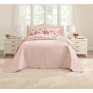 BrylaneHome BH Studio Pastel Reversible Bedspread