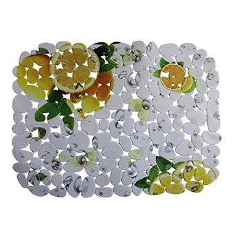 Printed PVC Sink Mat Pebble Design 15.7 x 11.8 Inch Flexible Protector