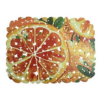 Printed PVC Sink Mat Pebble Design 15.7 x 11.8 Inch Flexible Protector