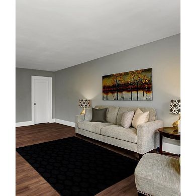 Non Slip Polypropylene Area Rug- Ideal for Living Rooms & Hallways, Stylish Durable for High Traffic