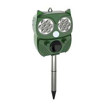 Solar Ultrasonic Animal Repeller Outdoor Pest Deterrent Garden Device