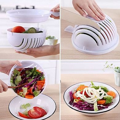 Quick Salad Maker Chopper Bowl Salad Cutter Healthy Meal Tool