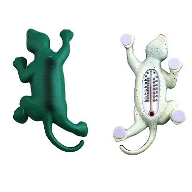 Outdoor Window Thermometer Lizard Gecko Shape Self Adhesive Peel Stick