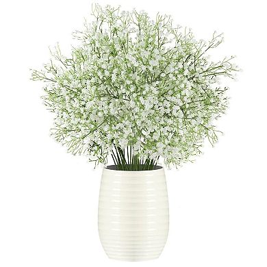 Pack of 12 Artificial Baby Breath Flowers White Gypsophila Real Touch