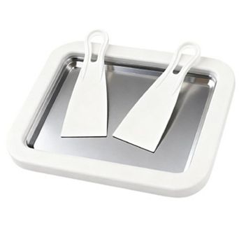 Rolled Ice Cream Maker Instant Freeze Tray with Scrapers DIY Dessert Kit