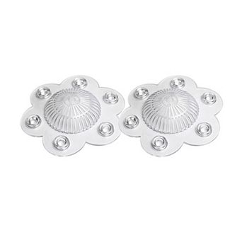 Pack of 2 Hair Catcher Drain Cover 5 Inch PVC Suction Shower Stopper