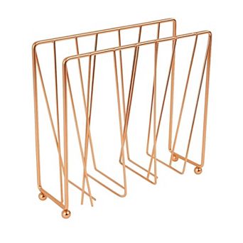 Rose Gold Napkin Holder Self Standing Kitchen Counter Tabletop Dispenser