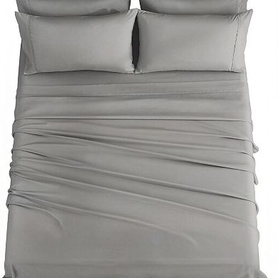Luxury Silky Soft Bed Sheet Set, 4 Piece,Twin Size, Fits 16 inch Deep Pocket Mattresses,Wrinkle Free