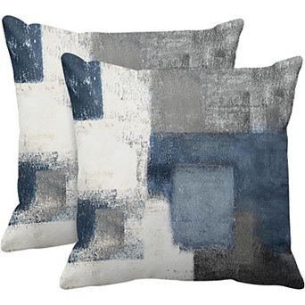 Set of 2 Throw Pillow Covers Modern Abstract Painting Decorative Sofa Pillow Cases Home