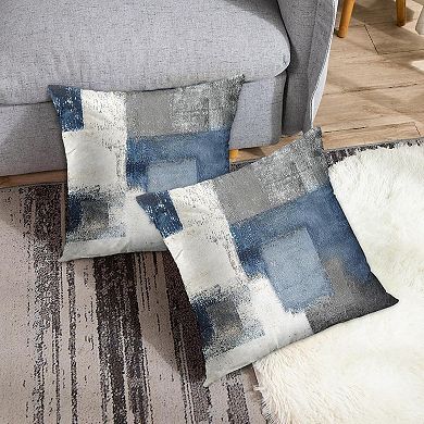 Set of 2 Throw Pillow Covers Modern Abstract Painting Decorative Sofa Pillow Cases Home