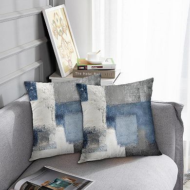 Set of 2 Throw Pillow Covers Modern Abstract Painting Decorative Sofa Pillow Cases Home