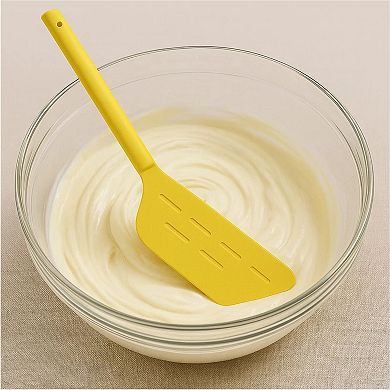Pack of 2 Angled Spatula Hockey Stick Design TPR Baking Prep Tool