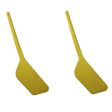 Pack of 2 Angled Spatula Hockey Stick Design TPR Baking Prep Tool