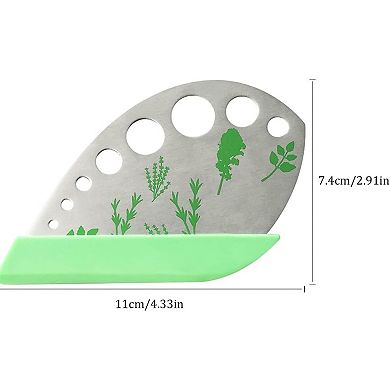 Stainless Steel Herb Tool 9 Hole Leaf Peeler Kitchen Gadget