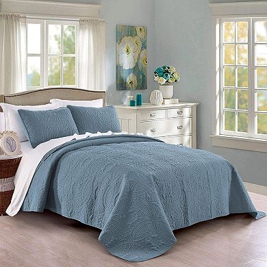 Quilt Set Full/Queen Size Oversized Bedspread - Soft Microfiber Lightweight Coverlet for All Season