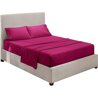 Queen Size Sheets - 4 Piece Bed Sheet Set, Luxury Double Brushed Bed Sheets - Extra Soft Bedding