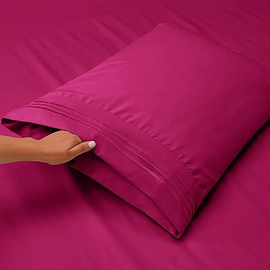 Queen Size Sheets - 4 Piece Bed Sheet Set, Luxury Double Brushed Bed Sheets - Extra Soft Bedding