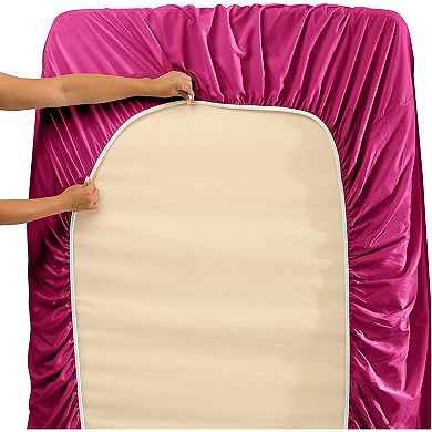 Queen Size Sheets - 4 Piece Bed Sheet Set, Luxury Double Brushed Bed Sheets - Extra Soft Bedding
