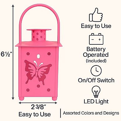 Pack of 4 LED Lanterns Tabletop or Hanging Garden Party BBQ Lights