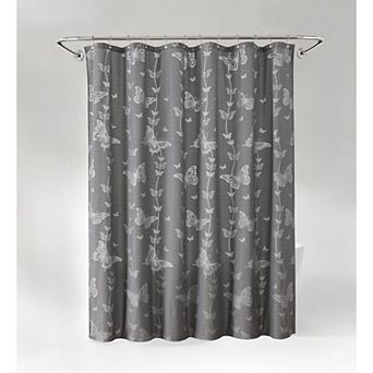 Shower Curtain, Lace Butterfly Shower Curtains for Bathroom, Sheer Shower Curtain,Vintage Aesthetic