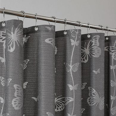 Shower Curtain, Lace Butterfly Shower Curtains for Bathroom, Sheer Shower Curtain,Vintage Aesthetic