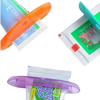 Pack of 4 Toothpaste Tube Squeezer Wringer Plastic Cream Saver Tool