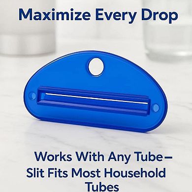 Pack of 4 Toothpaste Tube Squeezer Wringer Plastic Cream Saver Tool