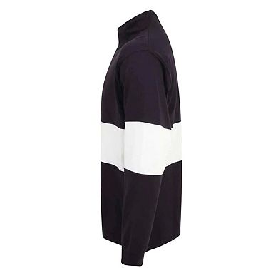 Front Row Unisex Adults Panelled Zip Neck Top
