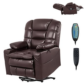 VEVOR Power Lift Recliner Chair, Triple-Motor, Large with Heat and Massage for Elderly