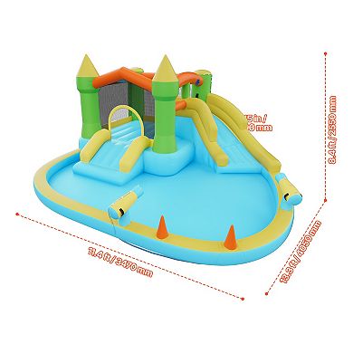 VEVOR Inflatable Bounce House, 12.5 x 13.1 x 6.5 ft Inflatable Bounce House Water Slide