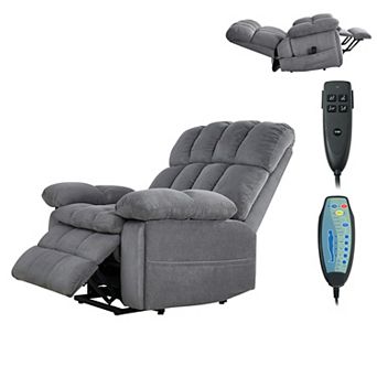 VEVOR Power Lift Recliner Chair, Dual Motor, Oversized with Heat and Massage for Elderly