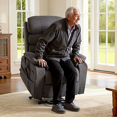 VEVOR Power Lift Recliner Chair, Dual Motor Medium with Heat and Massage, Position Adjustable