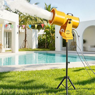VEVOR Foam Machine, Auto Oscillation Foam Cannon Party Machine, with Fan, 3-Color LED Lights