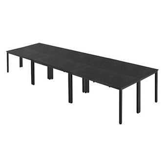 VEVOR Conference Table, Set of 6, 4.5 ft Office Meeting Table for 16 Person, Flexible Combination