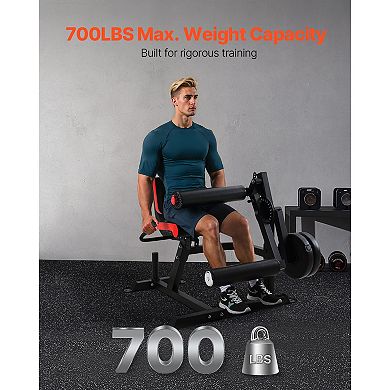 VEVOR Leg Extension and Curl Machine, 700 lbs Capacity Lower Body Special Leg Machines